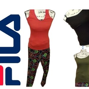 👖Fila Running Leggings & Fabulous Foursome Includes 3 Tops 🌏